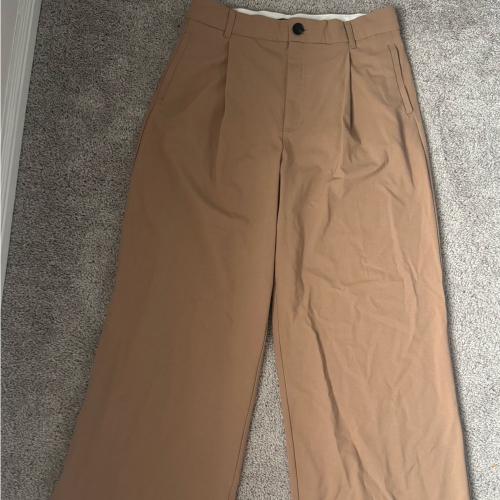 Woman’s wide leg Tan dress Pants